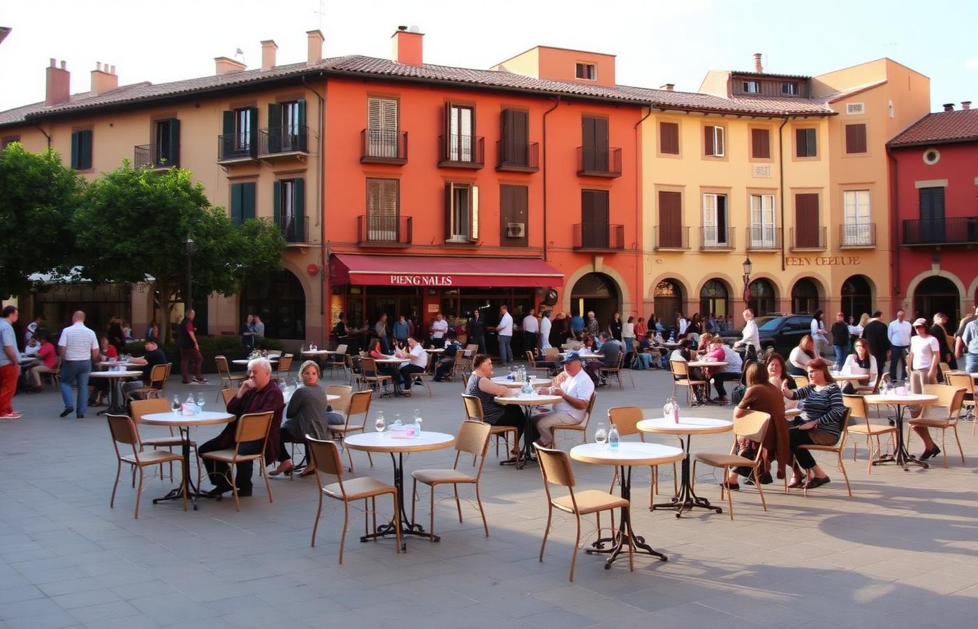 La plaza: el corazón que late